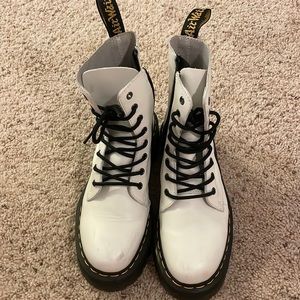 white platform dr martins